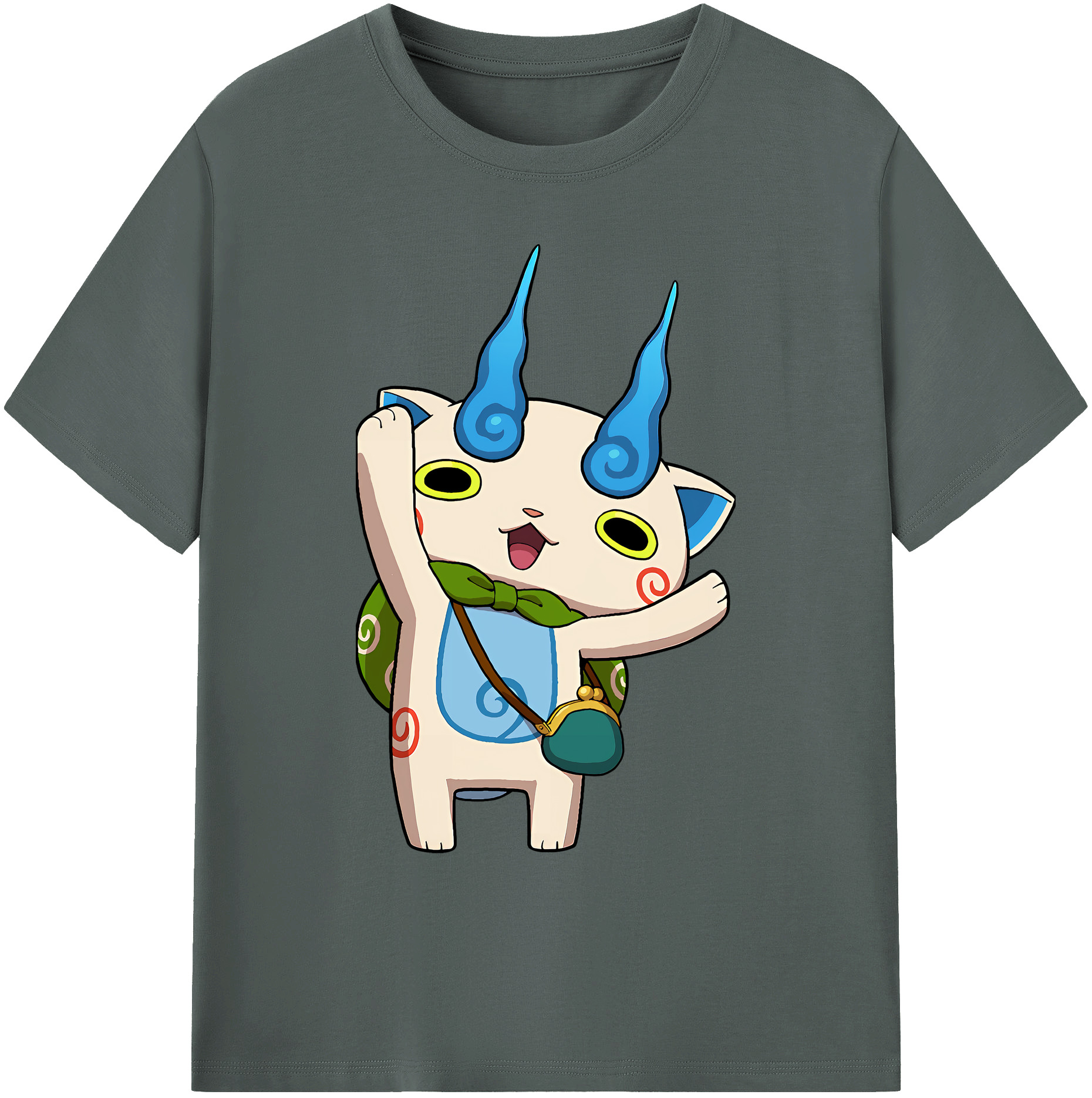 （画像用） 妖怪ウォッチ Yo-kai Watch 綿100％ メンズ半袖Tシャツ｜肌触りやわらか＆通気性